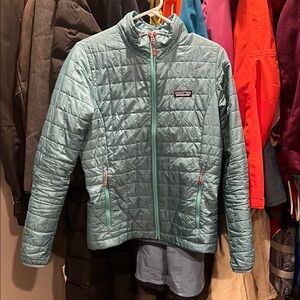 Patagonia Nano Puff Teal Down Jacket size S